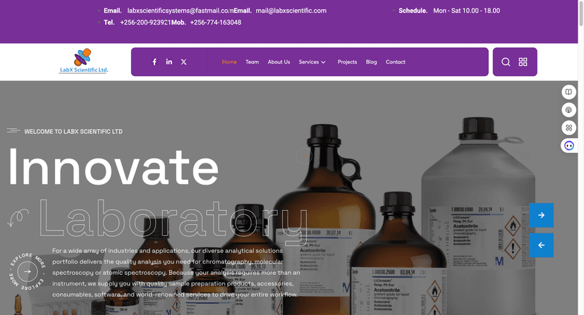 LabX Scientific website